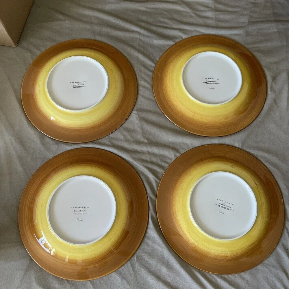 Thanksgiving  Dinner Plates Laurie Gates Coronado Collection Set 4 Chilli Pepper